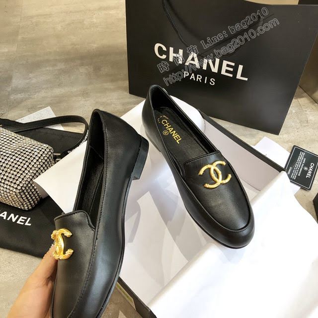 Chanel女鞋 香奈兒2020早春新款單鞋 Chanel女士單皮鞋  naq1278